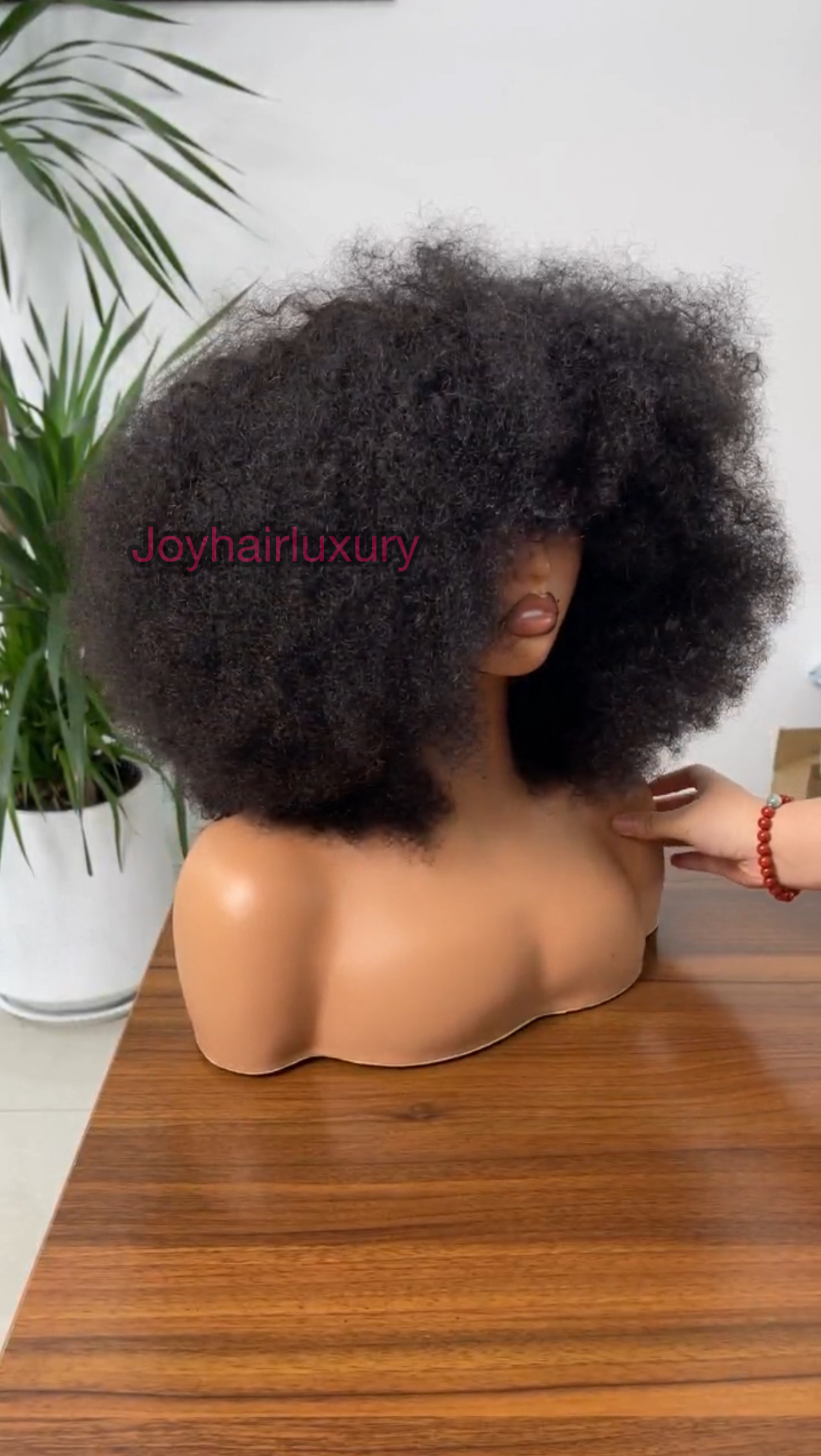 Luxury naturalista  bang glueless easy to wear human hair wig