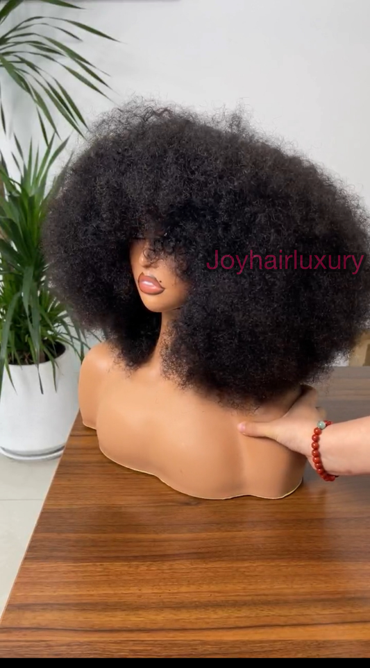 Luxury naturalista  bang glueless easy to wear human hair wig