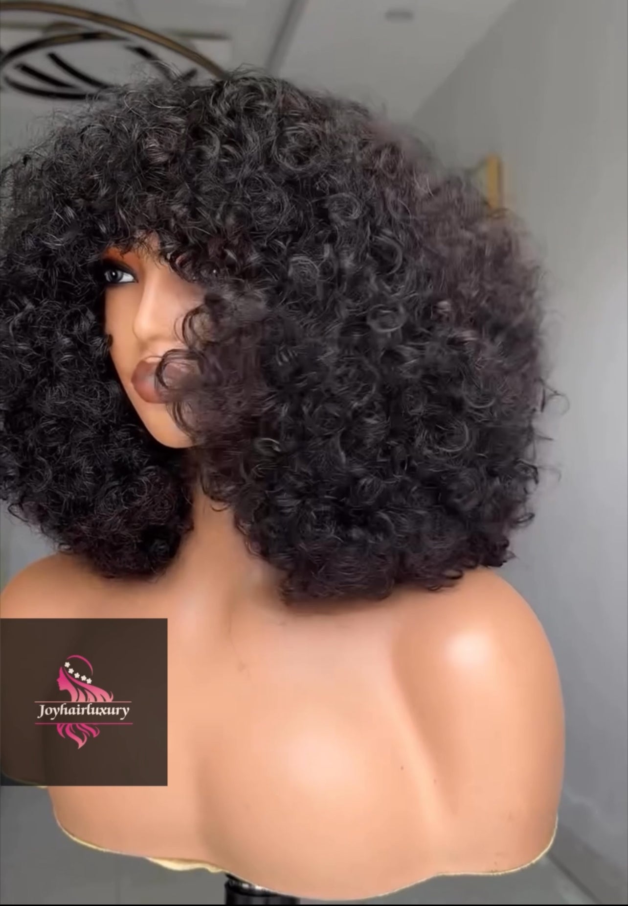 Luxury mega sdd  bang human hair wig